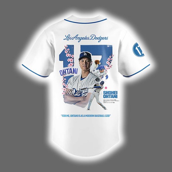 Shohei Ohtani Dodgers 17 Cherry Blossom 2025 Jersey 3