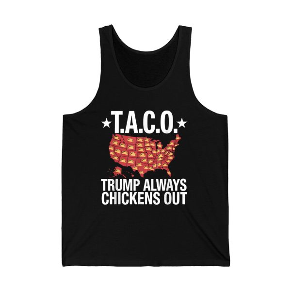 Taco Trump Always Chickens Out USA Map Shirt 3