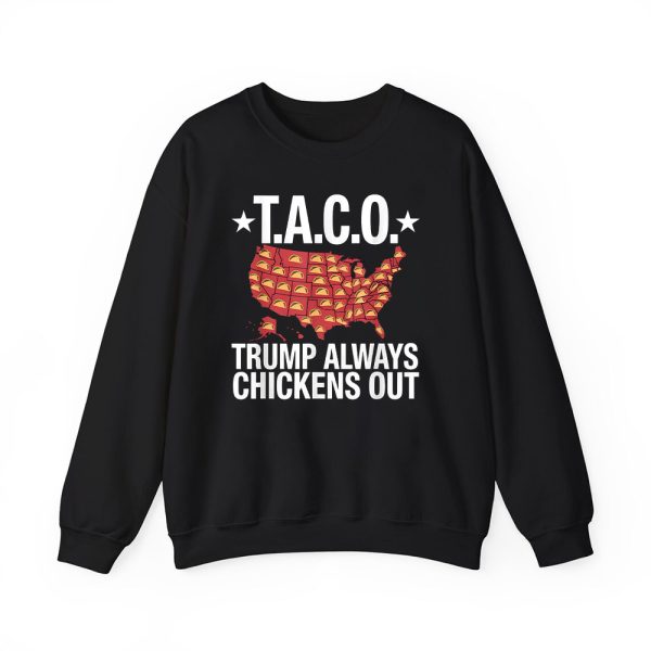 Taco Trump Always Chickens Out USA Map Shirt 4