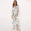 Travel Planner Satin Pajama Set 2