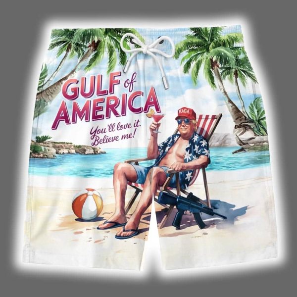 Trump Gulf Of America You'll Love It Believe Me Hawaiian Short
