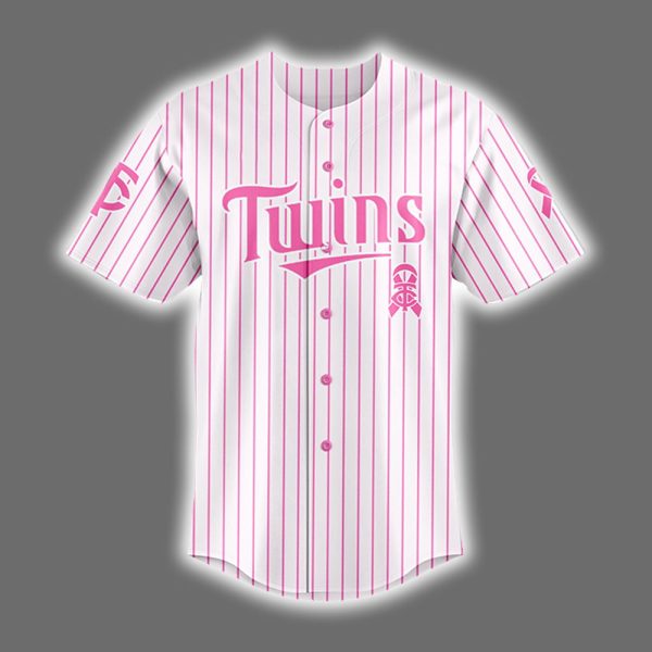 Twins 2025 Breast Cancer Awareness Game Night Jersey 2