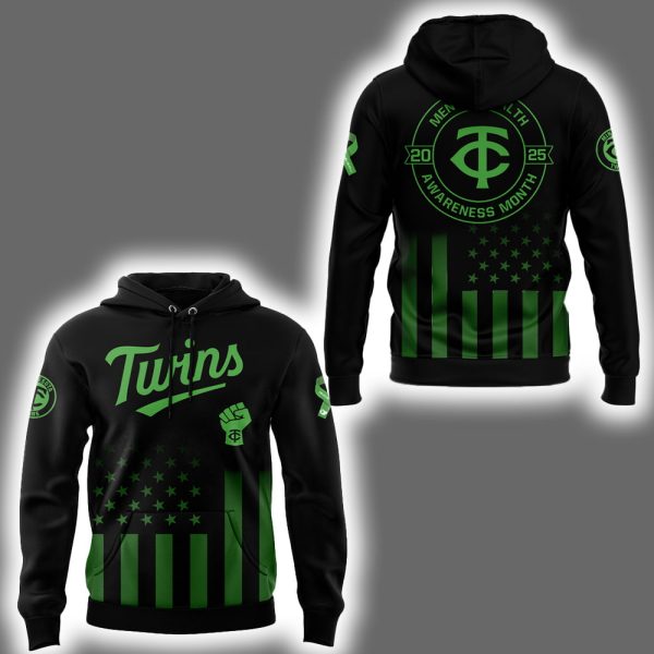 Twins Mental Health Awareness Month 2025 Hoodie Joggers Cap