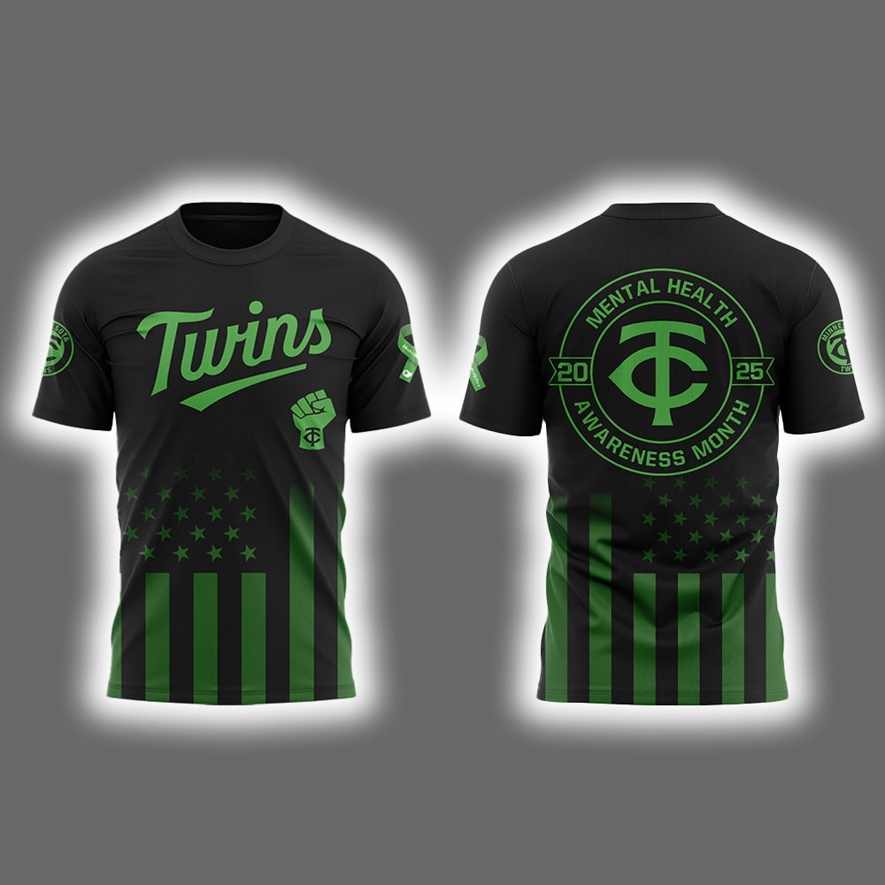 Twins Mental Health Awareness Month 2025 Shirt Twins Mental Health Awareness Month 2025 Shirt