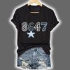V Neck Retro 8647 Starfish Seashells Print Shirt 2