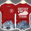 V-Neck Retro Kentucky Strong Tornado Stronger Than The Storm Print T-Shirt