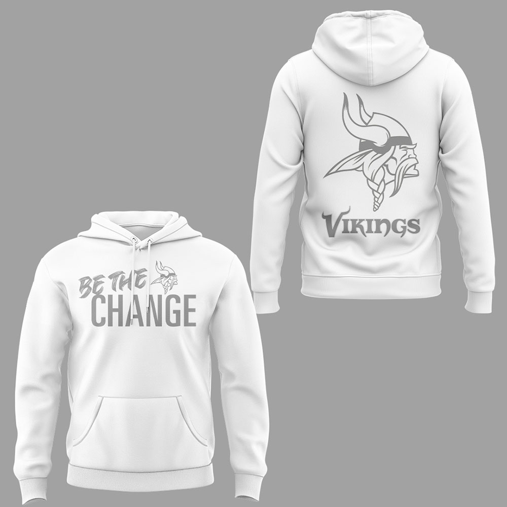 Vikings Be The Change 2025 Hoodie Joggers Cap Vikings Be The Change 2025 Hoodie Joggers Cap