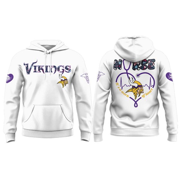 Vikings Nurses Night 2025 Hoodie Joggers Cap 4