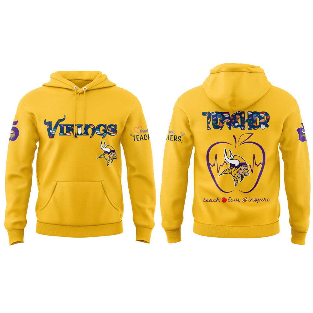 Vikings Teacher Appreciation 2025 Hoodie Joggers Cap Vikings Teacher Appreciation 2025 Hoodie Joggers Cap