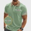 Vintage USA Jesus Saves John 3 16 Printed POLO Shirt 4