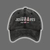 Vintage USA Jesus Saves Print Baseball Cap