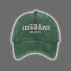 Vintage USA Jesus Saves Print Baseball Cap 4
