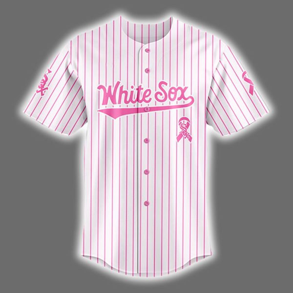 White Sox 2025 Breast Cancer Awareness Game Night Jersey 2