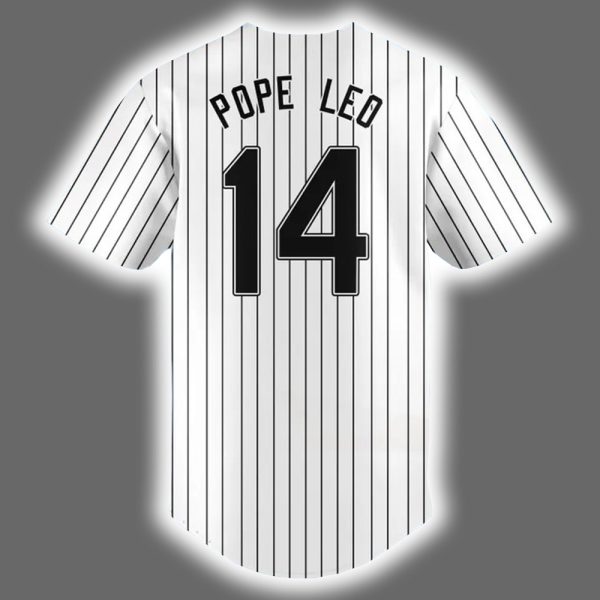 White Sox Pope Leo XIV Baseball Jersey 3