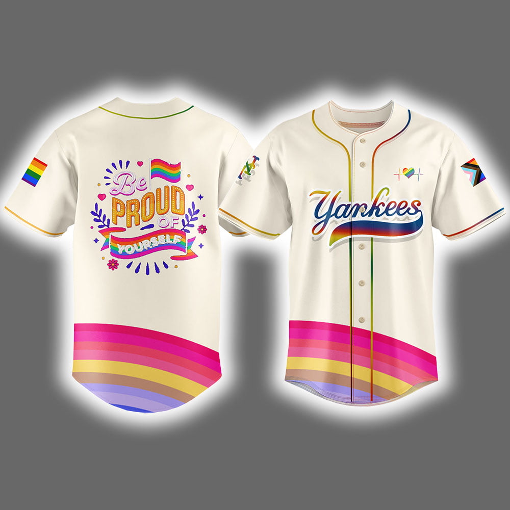 Yankees 2025 Pride Month Be Proud Of Yourself Jersey Yankees 2025 Pride Month Be Proud Of Yourself Jersey