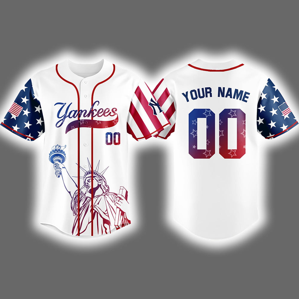 Yankees Celebration Independence Day Personalized 2025 Jersey Yankees Celebration Independence Day Personalized 2025 Jersey