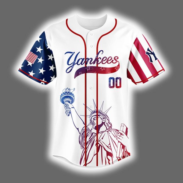 Yankees Celebration Independence Day Personalized 2025 Jersey 2