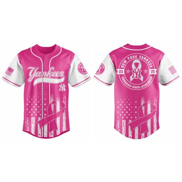 Yankees Pink Out The Park Jersey 2025