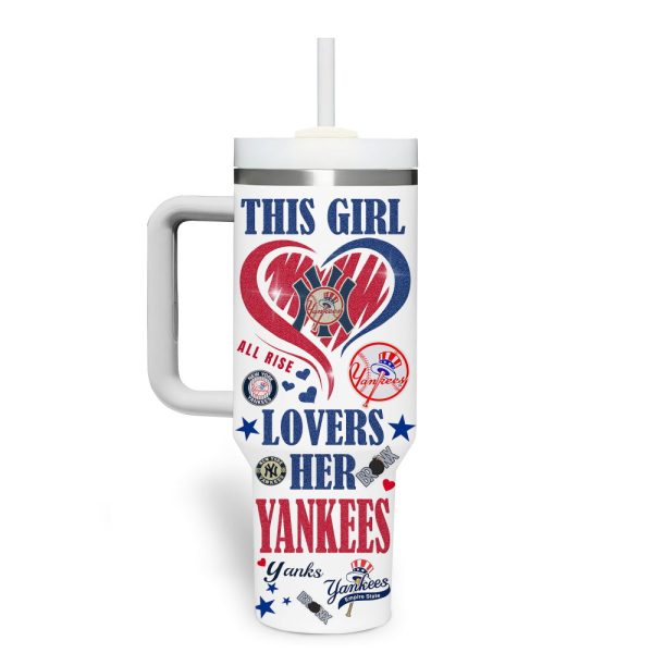Yankees This Girl Lovers Her Tumbler 3