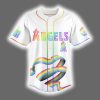 2025 Angels Happy Pride Month LGBTQ Baseball Jersey 2