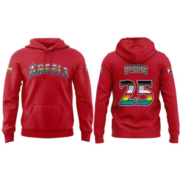 2025 Angels Happy Pride Night Hoodie