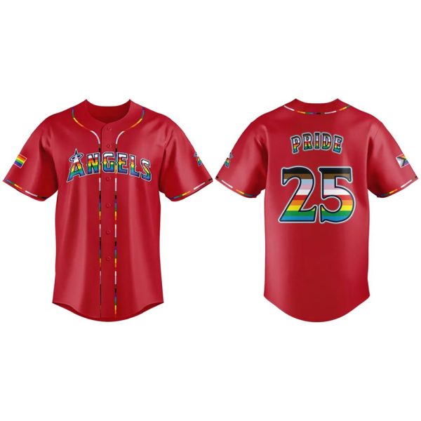 2025 Angels Happy Pride Night Jersey
