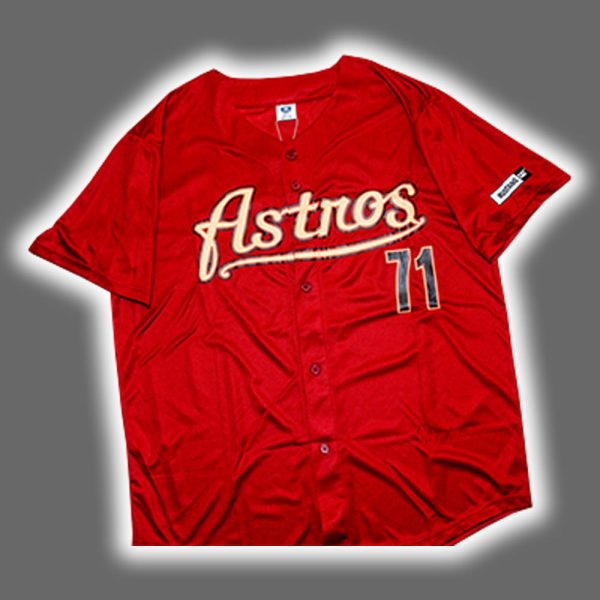 2025 Astros Josh Hader Brick Red Throwback Jersey Giveaway