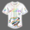 2025 Athletics Happy Pride Month LGBTQ Baseball Jersey 2