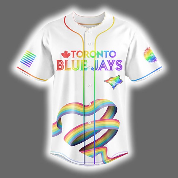 2025 Blue Jays Happy Pride Month LGBTQ Baseball Jersey 2