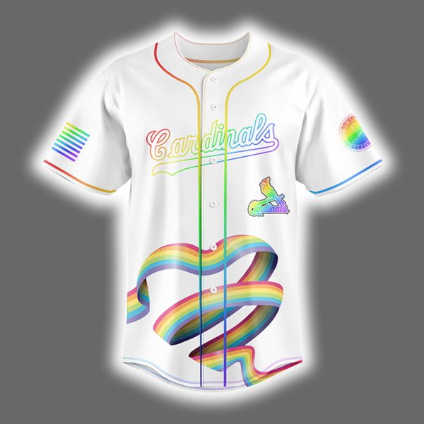 2025 Cardinals Happy Pride Month LGBTQ Baseball Jersey 2