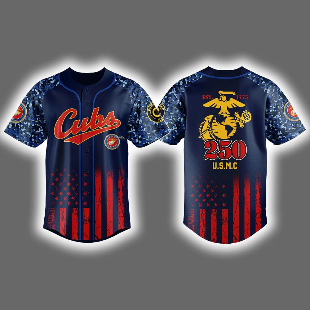 2025 Cubs USMC 250th Birthday Celebration Jersey 2025 Cubs USMC 250th Birthday Celebration Jersey