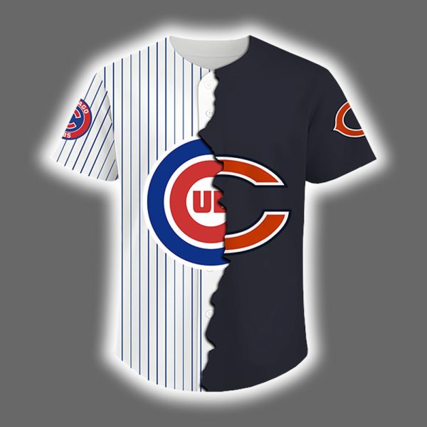 2025 Cubs x Bears Baseball Jersey 2
