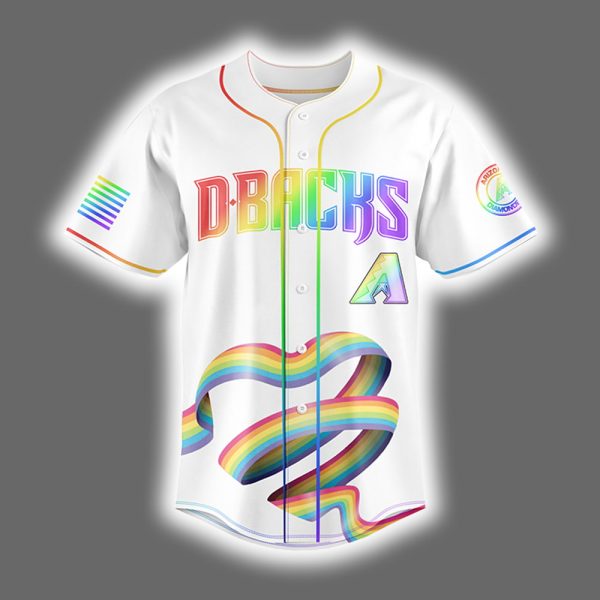 2025 Diamondbacks Happy Pride Month LGBTQ Baseball Jersey 2