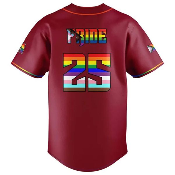 2025 Diamondbacks Pride Night Jersey 3