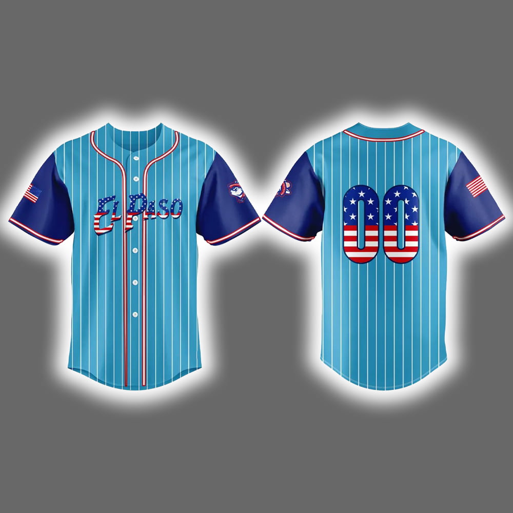 2025 El Paso Chihuahuas Stars & Stripes Independence Day Jersey 2025 El Paso Chihuahuas Stars & Stripes Independence Day Jersey