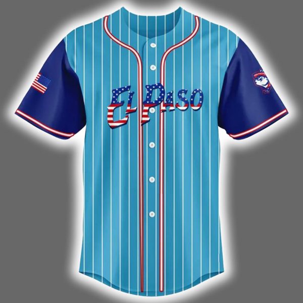 2025 El Paso Chihuahuas Stars Stripes Independence Day Jersey 2