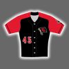 2025 Erie SeaWolves On Field Game Black Red Alternate Jersey Giveaway