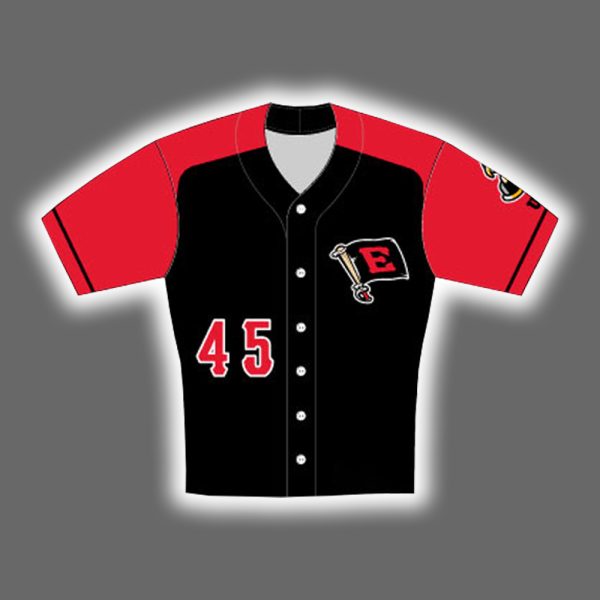2025 Erie SeaWolves On Field Game Black Red Alternate Jersey Giveaway