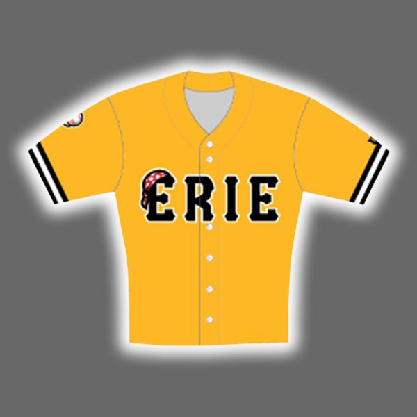 2025 Erie SeaWolves On Field Game Yellow Jersey Giveaway