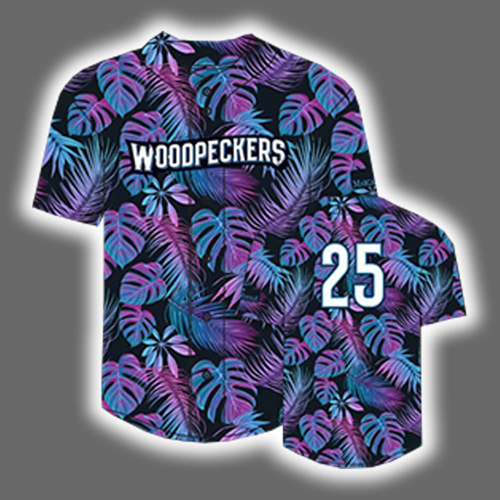 2025 Fayetteville Woodpeckers Margaritaville Night Jersey Giveaway 2025 Fayetteville Woodpeckers Margaritaville Night Jersey Giveaway
