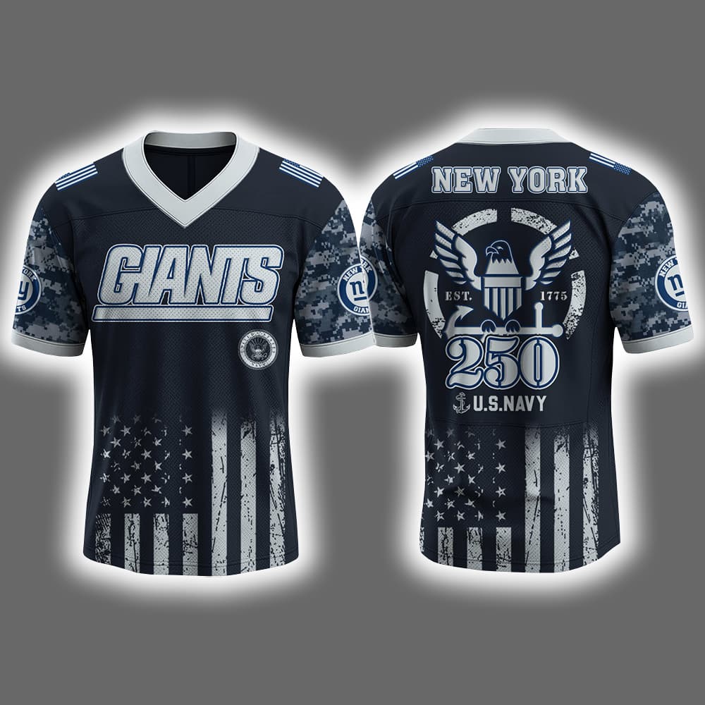 2025 Giants US NAVY 250th Birthday Celebration Football Jersey 2025 Giants US NAVY 250th Birthday Celebration Football Jersey