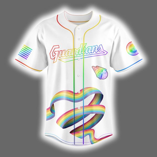 2025 Guardians Happy Pride Month LGBTQ Baseball Jersey 2