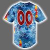 2025 Hickory Crawdads Margaritaville Night Jersey 3