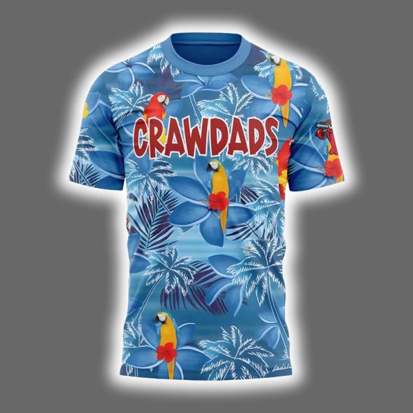2025 Hickory Crawdads Margaritaville Night Shirt 2