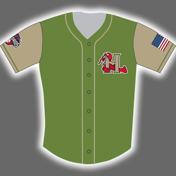 2025 Hickory Crawdads Military Jersey Giveaway