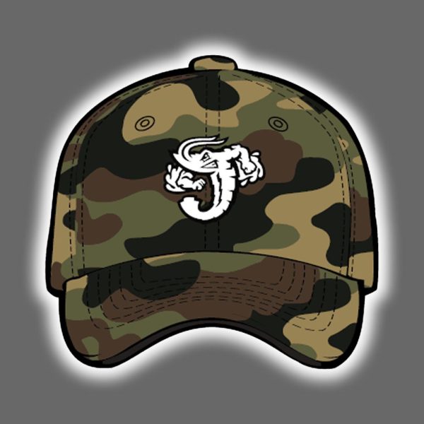 2025 Jacksonville Jumbo Shrimp Swisher Military Hat Giveaway