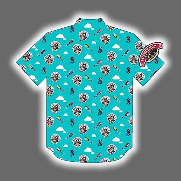 2025 Mariners Hot Dogs from Heaven Button Up Shirt Giveaway 2