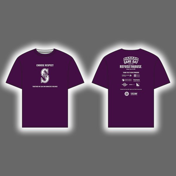 2025 Mariners Refuse To Abuse Day Shirt Giveaway