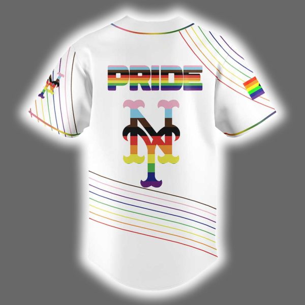 2025 Mets Celebration Pride Month Baseball Jersey 3