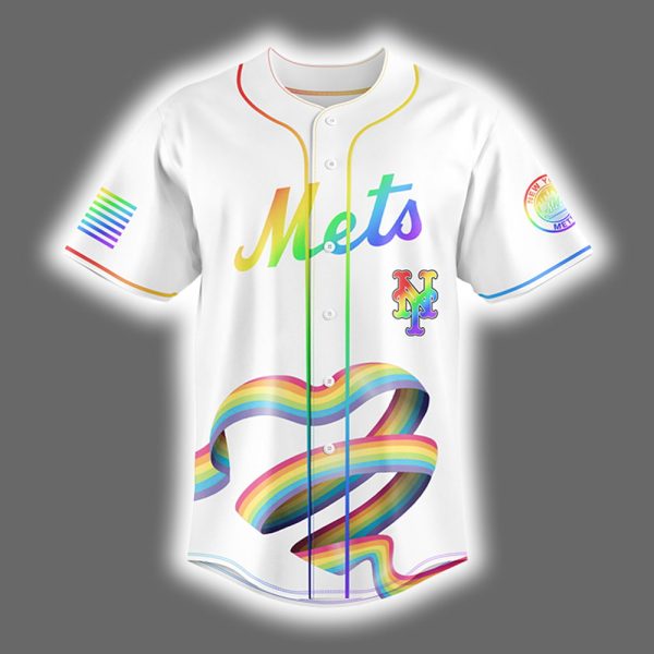2025 Mets Happy Pride Month LGBTQ Baseball Jersey 2